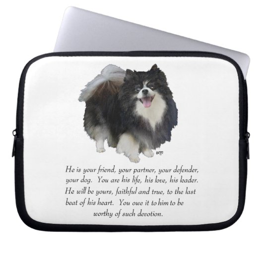 Spitz Keepake Male Laptopschutzhülle (Vorderseite)