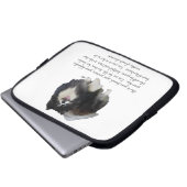Spitz Keepake Weibchen Laptopschutzhülle (Vorne Knopf)