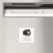Spitz Keepake Weibchen Magnet (In Situ (Geschirrspüler))