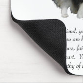 Spitz Keepake Weibchen Mousepad (Ecke)