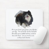 Spitz Keepake Weibchen Mousepad (Mit Mouse)