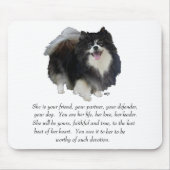 Spitz Keepake Weibchen Mousepad (Vorne)