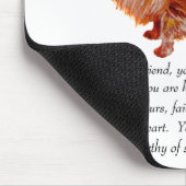 Spitz Keepake Weibchen Mousepad (Ecke)