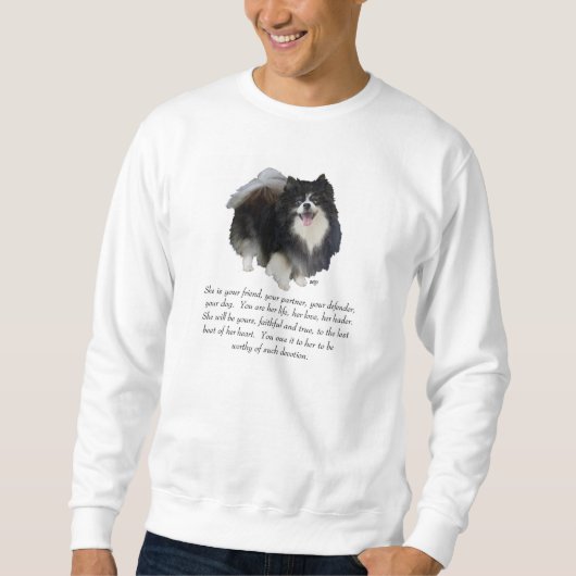 Spitz Keepake Weibchen Sweatshirt (Vorderseite)
