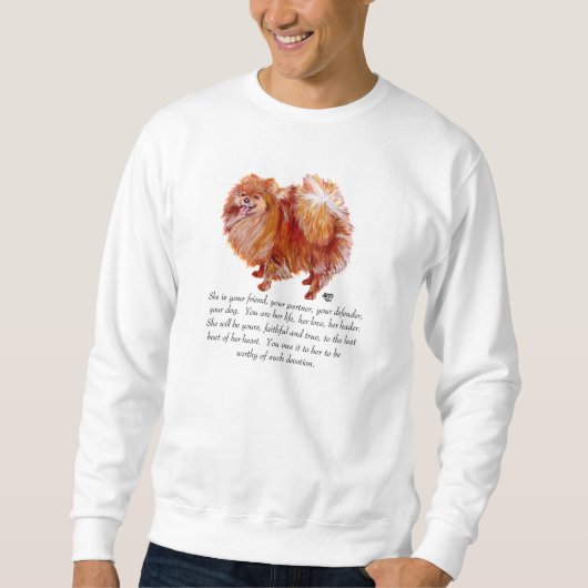 Spitz Keepake Weibchen Sweatshirt (Vorderseite)