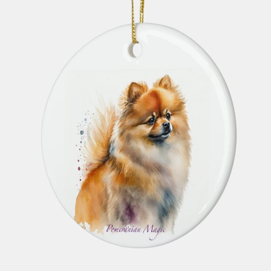 Spitz Keramik Ornament (Links)