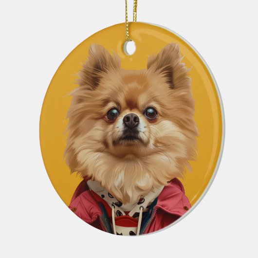 Spitz Keramik Ornament (Links)