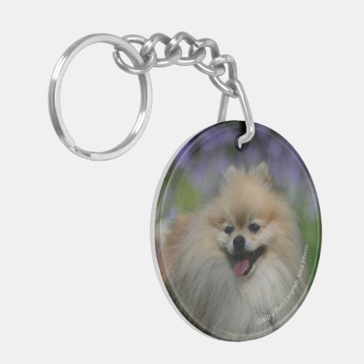 Spitz-Keuchen Schlüsselanhänger (Vorderseite links)