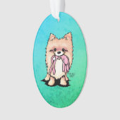 Spitz KiniArt Ornament (Vorderseite)