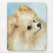 Spitz-Kopf-Studien-Hundekunst-Mausunterlage Mousepad (Vorne)