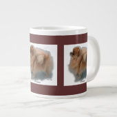 Spitz Kunstgeschenke Jumbo-Tasse (Vorderseite Rechts)