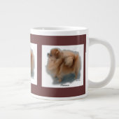 Spitz Kunstgeschenke Jumbo-Tasse (Rechts)