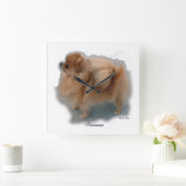 Spitz Kunstgeschenke Quadratische Wanduhr (Zuhause)