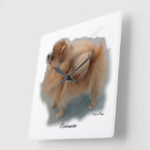 Spitz Kunstgeschenke Quadratische Wanduhr (Winkel)