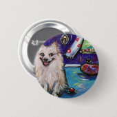 Spitz-Lächeln Button (Vorne & Hinten)