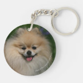 Spitz-Lächeln Schlüsselanhänger (Rückseite)