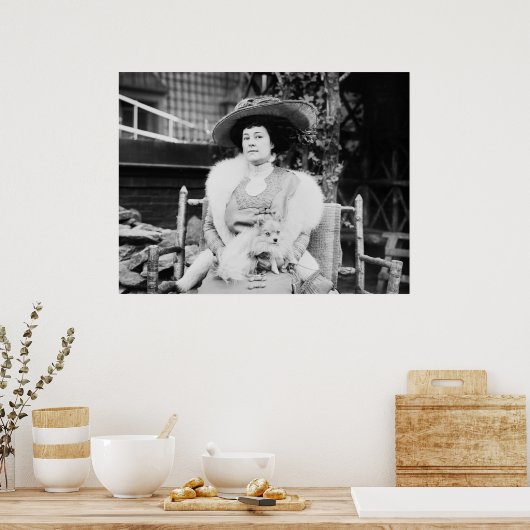 Spitz Lady, Anfang der 1900er Poster (Küche)