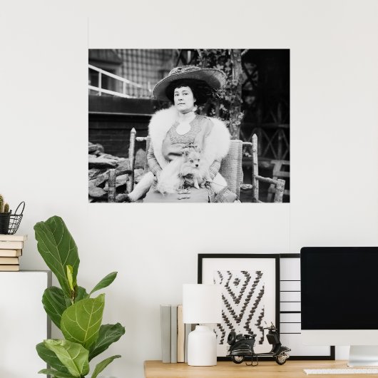 Spitz Lady, Anfang der 1900er Poster (Heimbüro)