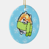 Spitz lassen es schnee keramik ornament (Rechts)