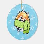 Spitz lassen es schnee keramik ornament (Links)