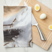 Spitz lässt es Weihnachten schneien Geschirrtuch (Viertel Falte)