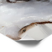 Spitz lässt es Weihnachten schneien Poster (Ecke)