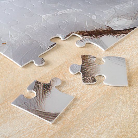 Spitz lässt es Weihnachten schneien Puzzle (Seite)