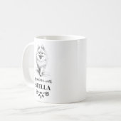 Spitz-Lebensdauer ist mit dem benutzerdefinierten Kaffeetasse (Vorderseite Links)