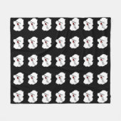 Spitz-Liebe Fleecedecke (Vorderseite (Horizontal))