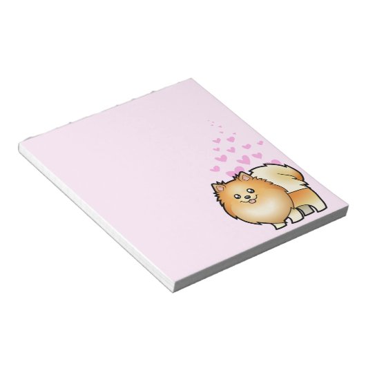 Spitz Liebe Notizblock (angewinkelt)