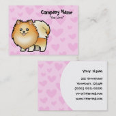 Spitz-Liebe Visitenkarte (Vorne/Hinten)