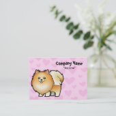 Spitz-Liebe Visitenkarte (Stehend Vorderseite)