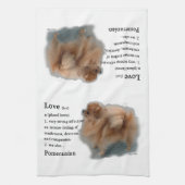 Spitz Liebhaber Geschenke Handtuch (Vertikal)