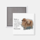 Spitz Liebhaber Geschenke Magnet (Vorderseite/Rückseite)