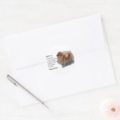 Spitz Liebhaber Geschenke Runder Aufkleber (Umschlag)