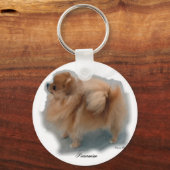 Spitz Liebhaber Geschenke Schlüsselanhänger (Vorderseite)