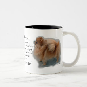 Spitz Liebhaber Geschenke Zweifarbige Tasse