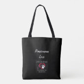Spitz LoversTote, Schulter-Tasche Tasche (Rückseite)