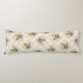 Spitz Malerei Orange Pom Original Hunde Kunst Seitenschläferkissen (Vorderseite)