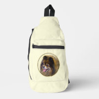 Spitz Malerei Orange Sable Original Hunde Kunst