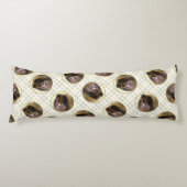 Spitz Malerei Orange Sable Original Hunde Kunst Seitenschläferkissen (Vorderseite)