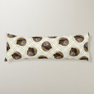 Spitz Malerei Orange Sable Original Hunde Kunst Seitenschläferkissen