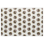 Spitz Malerei Orange Sable Original Hunde Kunst Stoff (Fat Quarter (45,7 x 55,9 cm))