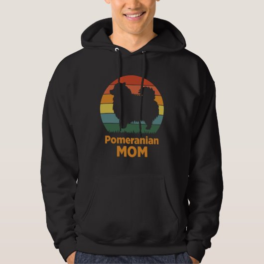 Spitz Mama farbig Hoodie (Vorderseite)