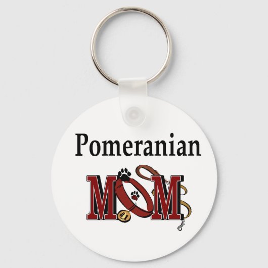 Spitz MAMA Geschenke Schlüsselanhänger (Vorderseite)