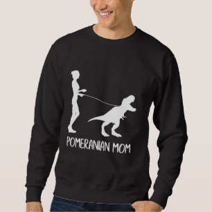Spitz Mama Hund Dinosaurier Mütter Tag Spitz Sweatshirt