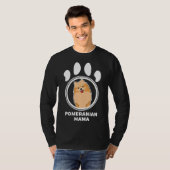Spitz Mama Niedlich Dog T-Shirt (Vorne ganz)