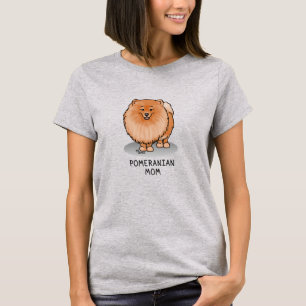 Spitz Mama Pom Mama (orange rot) Niedliche Hunde M T-Shirt