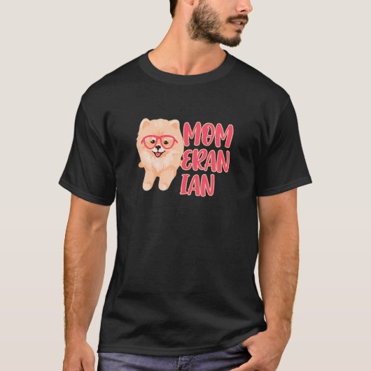 Spitz-Mama Pommy Pom German T-Shirt (Vorderseite)