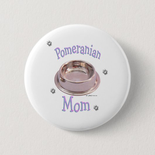 Spitz-Mama - Schaltfläche Button (Vorderseite)